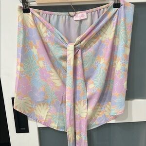 Pink Lily Pastel Tropical Wrap
